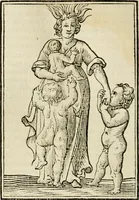 Picture 96 of 189 from Iconologia, of, Uytbeeldingen des verstands : waer in verscheiden afbeeldingen van deughden, ondeughden, genegentheden, menschlijcke hertztochten, konsten, leeringen, sinlijckheden, elementen, hemelsche lichamen, landschappen van Italien, revieren van alle deelen des werrelts, en alle andere ontallijcke stoffen, met hare verklaringen, werden verhandelt : een werck dat dienstigh is, allen reedenaers, poëten, schilders, beeldhouwers, teyckenaers, en alle andere konstbeminders en liefhebbers der geleertheyt en eerlijcke wetenschappen ... (1644), leaf 313