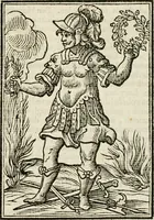 Picture 100 of 189 from Iconologia, of, Uytbeeldingen des verstands : waer in verscheiden afbeeldingen van deughden, ondeughden, genegentheden, menschlijcke hertztochten, konsten, leeringen, sinlijckheden, elementen, hemelsche lichamen, landschappen van Italien, revieren van alle deelen des werrelts, en alle andere ontallijcke stoffen, met hare verklaringen, werden verhandelt : een werck dat dienstigh is, allen reedenaers, poëten, schilders, beeldhouwers, teyckenaers, en alle andere konstbeminders en liefhebbers der geleertheyt en eerlijcke wetenschappen ... (1644), leaf 320