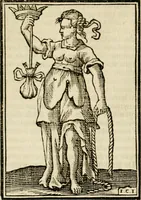 Picture 102 of 189 from Iconologia, of, Uytbeeldingen des verstands : waer in verscheiden afbeeldingen van deughden, ondeughden, genegentheden, menschlijcke hertztochten, konsten, leeringen, sinlijckheden, elementen, hemelsche lichamen, landschappen van Italien, revieren van alle deelen des werrelts, en alle andere ontallijcke stoffen, met hare verklaringen, werden verhandelt : een werck dat dienstigh is, allen reedenaers, poëten, schilders, beeldhouwers, teyckenaers, en alle andere konstbeminders en liefhebbers der geleertheyt en eerlijcke wetenschappen ... (1644), leaf 329