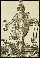 An illustration from Iconologia, of, Uytbeeldingen des verstands : waer in verscheiden afbeeldingen van deughden, ondeughden, genegentheden, menschlijcke hertztochten, konsten, leeringen, sinlijckheden, elementen, hemelsche lichamen, landschappen van Italien, revieren van alle deelen des werrelts, en alle andere ontallijcke stoffen, met hare verklaringen, werden verhandelt : een werck dat dienstigh is, allen reedenaers, poëten, schilders, beeldhouwers, teyckenaers, en alle andere konstbeminders en liefhebbers der geleertheyt en eerlijcke wetenschappen ... (1644)