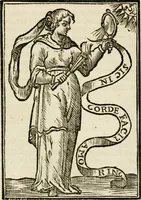 Picture 120 of 189 from Iconologia, of, Uytbeeldingen des verstands : waer in verscheiden afbeeldingen van deughden, ondeughden, genegentheden, menschlijcke hertztochten, konsten, leeringen, sinlijckheden, elementen, hemelsche lichamen, landschappen van Italien, revieren van alle deelen des werrelts, en alle andere ontallijcke stoffen, met hare verklaringen, werden verhandelt : een werck dat dienstigh is, allen reedenaers, poëten, schilders, beeldhouwers, teyckenaers, en alle andere konstbeminders en liefhebbers der geleertheyt en eerlijcke wetenschappen ... (1644), leaf 403