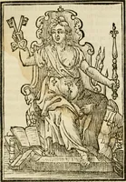 Picture 11 of 189 from Iconologia, of, Uytbeeldingen des verstands : waer in verscheiden afbeeldingen van deughden, ondeughden, genegentheden, menschlijcke hertztochten, konsten, leeringen, sinlijckheden, elementen, hemelsche lichamen, landschappen van Italien, revieren van alle deelen des werrelts, en alle andere ontallijcke stoffen, met hare verklaringen, werden verhandelt : een werck dat dienstigh is, allen reedenaers, poëten, schilders, beeldhouwers, teyckenaers, en alle andere konstbeminders en liefhebbers der geleertheyt en eerlijcke wetenschappen ... (1644), leaf 41