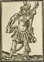 An illustration from Iconologia, of, Uytbeeldingen des verstands : waer in verscheiden afbeeldingen van deughden, ondeughden, genegentheden, menschlijcke hertztochten, konsten, leeringen, sinlijckheden, elementen, hemelsche lichamen, landschappen van Italien, revieren van alle deelen des werrelts, en alle andere ontallijcke stoffen, met hare verklaringen, werden verhandelt : een werck dat dienstigh is, allen reedenaers, poëten, schilders, beeldhouwers, teyckenaers, en alle andere konstbeminders en liefhebbers der geleertheyt en eerlijcke wetenschappen ... (1644)