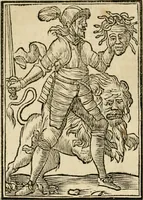 Picture 134 of 189 from Iconologia, of, Uytbeeldingen des verstands : waer in verscheiden afbeeldingen van deughden, ondeughden, genegentheden, menschlijcke hertztochten, konsten, leeringen, sinlijckheden, elementen, hemelsche lichamen, landschappen van Italien, revieren van alle deelen des werrelts, en alle andere ontallijcke stoffen, met hare verklaringen, werden verhandelt : een werck dat dienstigh is, allen reedenaers, poëten, schilders, beeldhouwers, teyckenaers, en alle andere konstbeminders en liefhebbers der geleertheyt en eerlijcke wetenschappen ... (1644), leaf 477