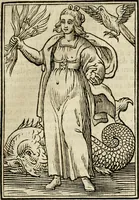 Picture 136 of 189 from Iconologia, of, Uytbeeldingen des verstands : waer in verscheiden afbeeldingen van deughden, ondeughden, genegentheden, menschlijcke hertztochten, konsten, leeringen, sinlijckheden, elementen, hemelsche lichamen, landschappen van Italien, revieren van alle deelen des werrelts, en alle andere ontallijcke stoffen, met hare verklaringen, werden verhandelt : een werck dat dienstigh is, allen reedenaers, poëten, schilders, beeldhouwers, teyckenaers, en alle andere konstbeminders en liefhebbers der geleertheyt en eerlijcke wetenschappen ... (1644), leaf 496