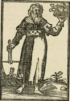 An illustration from Iconologia, of, Uytbeeldingen des verstands : waer in verscheiden afbeeldingen van deughden, ondeughden, genegentheden, menschlijcke hertztochten, konsten, leeringen, sinlijckheden, elementen, hemelsche lichamen, landschappen van Italien, revieren van alle deelen des werrelts, en alle andere ontallijcke stoffen, met hare verklaringen, werden verhandelt : een werck dat dienstigh is, allen reedenaers, poëten, schilders, beeldhouwers, teyckenaers, en alle andere konstbeminders en liefhebbers der geleertheyt en eerlijcke wetenschappen ... (1644)