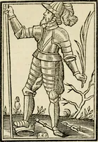 An illustration from Iconologia, of, Uytbeeldingen des verstands : waer in verscheiden afbeeldingen van deughden, ondeughden, genegentheden, menschlijcke hertztochten, konsten, leeringen, sinlijckheden, elementen, hemelsche lichamen, landschappen van Italien, revieren van alle deelen des werrelts, en alle andere ontallijcke stoffen, met hare verklaringen, werden verhandelt : een werck dat dienstigh is, allen reedenaers, poëten, schilders, beeldhouwers, teyckenaers, en alle andere konstbeminders en liefhebbers der geleertheyt en eerlijcke wetenschappen ... (1644)