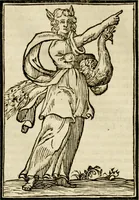 Picture 157 of 189 from Iconologia, of, Uytbeeldingen des verstands : waer in verscheiden afbeeldingen van deughden, ondeughden, genegentheden, menschlijcke hertztochten, konsten, leeringen, sinlijckheden, elementen, hemelsche lichamen, landschappen van Italien, revieren van alle deelen des werrelts, en alle andere ontallijcke stoffen, met hare verklaringen, werden verhandelt : een werck dat dienstigh is, allen reedenaers, poëten, schilders, beeldhouwers, teyckenaers, en alle andere konstbeminders en liefhebbers der geleertheyt en eerlijcke wetenschappen ... (1644), leaf 563