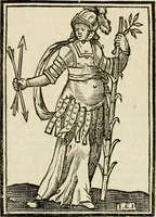 Picture 160 of 189 from Iconologia, of, Uytbeeldingen des verstands : waer in verscheiden afbeeldingen van deughden, ondeughden, genegentheden, menschlijcke hertztochten, konsten, leeringen, sinlijckheden, elementen, hemelsche lichamen, landschappen van Italien, revieren van alle deelen des werrelts, en alle andere ontallijcke stoffen, met hare verklaringen, werden verhandelt : een werck dat dienstigh is, allen reedenaers, poëten, schilders, beeldhouwers, teyckenaers, en alle andere konstbeminders en liefhebbers der geleertheyt en eerlijcke wetenschappen ... (1644), leaf 570