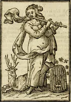 Picture 162 of 189 from Iconologia, of, Uytbeeldingen des verstands : waer in verscheiden afbeeldingen van deughden, ondeughden, genegentheden, menschlijcke hertztochten, konsten, leeringen, sinlijckheden, elementen, hemelsche lichamen, landschappen van Italien, revieren van alle deelen des werrelts, en alle andere ontallijcke stoffen, met hare verklaringen, werden verhandelt : een werck dat dienstigh is, allen reedenaers, poëten, schilders, beeldhouwers, teyckenaers, en alle andere konstbeminders en liefhebbers der geleertheyt en eerlijcke wetenschappen ... (1644), leaf 577