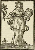 Picture 165 of 189 from Iconologia, of, Uytbeeldingen des verstands : waer in verscheiden afbeeldingen van deughden, ondeughden, genegentheden, menschlijcke hertztochten, konsten, leeringen, sinlijckheden, elementen, hemelsche lichamen, landschappen van Italien, revieren van alle deelen des werrelts, en alle andere ontallijcke stoffen, met hare verklaringen, werden verhandelt : een werck dat dienstigh is, allen reedenaers, poëten, schilders, beeldhouwers, teyckenaers, en alle andere konstbeminders en liefhebbers der geleertheyt en eerlijcke wetenschappen ... (1644), leaf 586