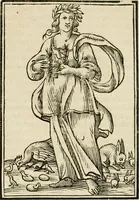 Picture 169 of 189 from Iconologia, of, Uytbeeldingen des verstands : waer in verscheiden afbeeldingen van deughden, ondeughden, genegentheden, menschlijcke hertztochten, konsten, leeringen, sinlijckheden, elementen, hemelsche lichamen, landschappen van Italien, revieren van alle deelen des werrelts, en alle andere ontallijcke stoffen, met hare verklaringen, werden verhandelt : een werck dat dienstigh is, allen reedenaers, poëten, schilders, beeldhouwers, teyckenaers, en alle andere konstbeminders en liefhebbers der geleertheyt en eerlijcke wetenschappen ... (1644), leaf 600
