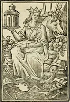 An illustration from Iconologia, of, Uytbeeldingen des verstands : waer in verscheiden afbeeldingen van deughden, ondeughden, genegentheden, menschlijcke hertztochten, konsten, leeringen, sinlijckheden, elementen, hemelsche lichamen, landschappen van Italien, revieren van alle deelen des werrelts, en alle andere ontallijcke stoffen, met hare verklaringen, werden verhandelt : een werck dat dienstigh is, allen reedenaers, poëten, schilders, beeldhouwers, teyckenaers, en alle andere konstbeminders en liefhebbers der geleertheyt en eerlijcke wetenschappen ... (1644)