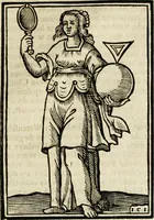 An illustration from Iconologia, of, Uytbeeldingen des verstands : waer in verscheiden afbeeldingen van deughden, ondeughden, genegentheden, menschlijcke hertztochten, konsten, leeringen, sinlijckheden, elementen, hemelsche lichamen, landschappen van Italien, revieren van alle deelen des werrelts, en alle andere ontallijcke stoffen, met hare verklaringen, werden verhandelt : een werck dat dienstigh is, allen reedenaers, poëten, schilders, beeldhouwers, teyckenaers, en alle andere konstbeminders en liefhebbers der geleertheyt en eerlijcke wetenschappen ... (1644)