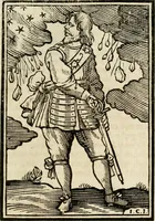 Picture 186 of 189 from Iconologia, of, Uytbeeldingen des verstands : waer in verscheiden afbeeldingen van deughden, ondeughden, genegentheden, menschlijcke hertztochten, konsten, leeringen, sinlijckheden, elementen, hemelsche lichamen, landschappen van Italien, revieren van alle deelen des werrelts, en alle andere ontallijcke stoffen, met hare verklaringen, werden verhandelt : een werck dat dienstigh is, allen reedenaers, poëten, schilders, beeldhouwers, teyckenaers, en alle andere konstbeminders en liefhebbers der geleertheyt en eerlijcke wetenschappen ... (1644), leaf 648