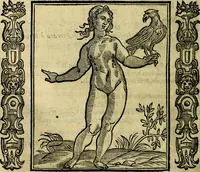 An illustration from Iconologia, overo, Descrittione d'imagini delle virtu', vitii, affetti, passioni humane, corpi celesti, mondo e sue parti (1611)