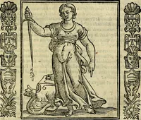 An illustration from Iconologia, overo, Descrittione d'imagini delle virtu', vitii, affetti, passioni humane, corpi celesti, mondo e sue parti (1611)