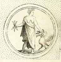 An illustration from Iconologie, ou Nouvelle explication de plusieurs images, emblemes, & autres figures hyerogliphiques des vertus, des vices, des arts, des sciences, des causes naturelles, des humeurs differentes, des passions humaines, &c. Divisée en deux parties (1677)