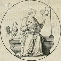 An illustration from Iconologie, ov, explication novvelle : de plvsievrs images, emblemes, et avtres figvres hyerogliphiques des vertus, des vices, des arts, des sciences, des causes naturelles, des humeurs differentes, & des passions humaines : oevvre necessaire a tovte sorte d'esprits, et particvlierement a cevx qvi aspirent ... (1636)