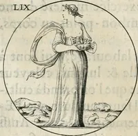 An illustration from Iconologie, ov, explication novvelle : de plvsievrs images, emblemes, et avtres figvres hyerogliphiques des vertus, des vices, des arts, des sciences, des causes naturelles, des humeurs differentes, & des passions humaines : oevvre necessaire a tovte sorte d'esprits, et particvlierement a cevx qvi aspirent ... (1636)
