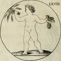 An illustration from Iconologie, ov, explication novvelle : de plvsievrs images, emblemes, et avtres figvres hyerogliphiques des vertus, des vices, des arts, des sciences, des causes naturelles, des humeurs differentes, & des passions humaines : oevvre necessaire a tovte sorte d'esprits, et particvlierement a cevx qvi aspirent ... (1636)
