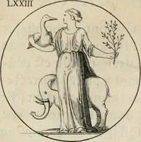 An illustration from Iconologie, ov, explication novvelle : de plvsievrs images, emblemes, et avtres figvres hyerogliphiques des vertus, des vices, des arts, des sciences, des causes naturelles, des humeurs differentes, & des passions humaines : oevvre necessaire a tovte sorte d'esprits, et particvlierement a cevx qvi aspirent ... (1636)