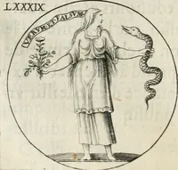 An illustration from Iconologie, ov, explication novvelle : de plvsievrs images, emblemes, et avtres figvres hyerogliphiques des vertus, des vices, des arts, des sciences, des causes naturelles, des humeurs differentes, & des passions humaines : oevvre necessaire a tovte sorte d'esprits, et particvlierement a cevx qvi aspirent ... (1636)