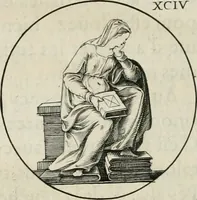 An illustration from Iconologie, ov, explication novvelle : de plvsievrs images, emblemes, et avtres figvres hyerogliphiques des vertus, des vices, des arts, des sciences, des causes naturelles, des humeurs differentes, & des passions humaines : oevvre necessaire a tovte sorte d'esprits, et particvlierement a cevx qvi aspirent ... (1636)