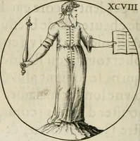 An illustration from Iconologie, ov, explication novvelle : de plvsievrs images, emblemes, et avtres figvres hyerogliphiques des vertus, des vices, des arts, des sciences, des causes naturelles, des humeurs differentes, & des passions humaines : oevvre necessaire a tovte sorte d'esprits, et particvlierement a cevx qvi aspirent ... (1636)
