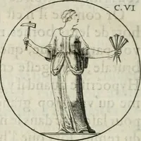An illustration from Iconologie, ov, explication novvelle : de plvsievrs images, emblemes, et avtres figvres hyerogliphiques des vertus, des vices, des arts, des sciences, des causes naturelles, des humeurs differentes, & des passions humaines : oevvre necessaire a tovte sorte d'esprits, et particvlierement a cevx qvi aspirent ... (1636)