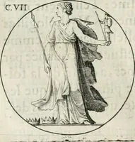 An illustration from Iconologie, ov, explication novvelle : de plvsievrs images, emblemes, et avtres figvres hyerogliphiques des vertus, des vices, des arts, des sciences, des causes naturelles, des humeurs differentes, & des passions humaines : oevvre necessaire a tovte sorte d'esprits, et particvlierement a cevx qvi aspirent ... (1636)