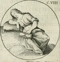 An illustration from Iconologie, ov, explication novvelle : de plvsievrs images, emblemes, et avtres figvres hyerogliphiques des vertus, des vices, des arts, des sciences, des causes naturelles, des humeurs differentes, & des passions humaines : oevvre necessaire a tovte sorte d'esprits, et particvlierement a cevx qvi aspirent ... (1636)