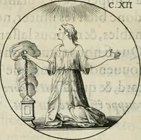 An illustration from Iconologie, ov, explication novvelle : de plvsievrs images, emblemes, et avtres figvres hyerogliphiques des vertus, des vices, des arts, des sciences, des causes naturelles, des humeurs differentes, & des passions humaines : oevvre necessaire a tovte sorte d'esprits, et particvlierement a cevx qvi aspirent ... (1636)