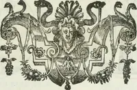 An illustration from Iconologie, ov, explication novvelle : de plvsievrs images, emblemes, et avtres figvres hyerogliphiques des vertus, des vices, des arts, des sciences, des causes naturelles, des humeurs differentes, & des passions humaines : oevvre necessaire a tovte sorte d'esprits, et particvlierement a cevx qvi aspirent ... (1636)