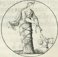 An illustration from Iconologie, ov, explication novvelle : de plvsievrs images, emblemes, et avtres figvres hyerogliphiques des vertus, des vices, des arts, des sciences, des causes naturelles, des humeurs differentes, & des passions humaines : oevvre necessaire a tovte sorte d'esprits, et particvlierement a cevx qvi aspirent ... (1636)