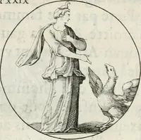 An illustration from Iconologie, ov, explication novvelle : de plvsievrs images, emblemes, et avtres figvres hyerogliphiques des vertus, des vices, des arts, des sciences, des causes naturelles, des humeurs differentes, & des passions humaines : oevvre necessaire a tovte sorte d'esprits, et particvlierement a cevx qvi aspirent ... (1636)