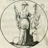 An illustration from Iconologie, ov, explication novvelle : de plvsievrs images, emblemes, et avtres figvres hyerogliphiques des vertus, des vices, des arts, des sciences, des causes naturelles, des humeurs differentes, & des passions humaines : oevvre necessaire a tovte sorte d'esprits, et particvlierement a cevx qvi aspirent ... (1636)