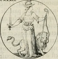 An illustration from Iconologie, ov, explication novvelle : de plvsievrs images, emblemes, et avtres figvres hyerogliphiques des vertus, des vices, des arts, des sciences, des causes naturelles, des humeurs differentes, & des passions humaines : oevvre necessaire a tovte sorte d'esprits, et particvlierement a cevx qvi aspirent ... (1636)