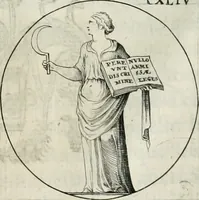 An illustration from Iconologie, ov, explication novvelle : de plvsievrs images, emblemes, et avtres figvres hyerogliphiques des vertus, des vices, des arts, des sciences, des causes naturelles, des humeurs differentes, & des passions humaines : oevvre necessaire a tovte sorte d'esprits, et particvlierement a cevx qvi aspirent ... (1636)