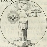 An illustration from Iconologie, ov, explication novvelle : de plvsievrs images, emblemes, et avtres figvres hyerogliphiques des vertus, des vices, des arts, des sciences, des causes naturelles, des humeurs differentes, & des passions humaines : oevvre necessaire a tovte sorte d'esprits, et particvlierement a cevx qvi aspirent ... (1636)