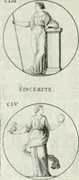 An illustration from Iconologie, ov, explication novvelle : de plvsievrs images, emblemes, et avtres figvres hyerogliphiques des vertus, des vices, des arts, des sciences, des causes naturelles, des humeurs differentes, & des passions humaines : oevvre necessaire a tovte sorte d'esprits, et particvlierement a cevx qvi aspirent ... (1636)