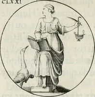 An illustration from Iconologie, ov, explication novvelle : de plvsievrs images, emblemes, et avtres figvres hyerogliphiques des vertus, des vices, des arts, des sciences, des causes naturelles, des humeurs differentes, & des passions humaines : oevvre necessaire a tovte sorte d'esprits, et particvlierement a cevx qvi aspirent ... (1636)