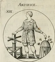 Picture 21 of 199 from Iconologie, ov, explication novvelle : de plvsievrs images, emblemes, et avtres figvres hyerogliphiques des vertus, des vices, des arts, des sciences, des causes naturelles, des humeurs differentes, & des passions humaines : oevvre necessaire a tovte sorte d'esprits, et particvlierement a cevx qvi aspirent ... (1636), leaf 57