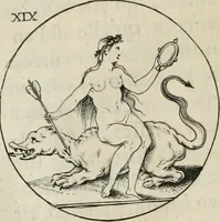 An illustration from Iconologie, ov, explication novvelle : de plvsievrs images, emblemes, et avtres figvres hyerogliphiques des vertus, des vices, des arts, des sciences, des causes naturelles, des humeurs differentes, & des passions humaines : oevvre necessaire a tovte sorte d'esprits, et particvlierement a cevx qvi aspirent ... (1636)