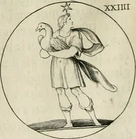 Picture 32 of 199 from Iconologie, ov, explication novvelle : de plvsievrs images, emblemes, et avtres figvres hyerogliphiques des vertus, des vices, des arts, des sciences, des causes naturelles, des humeurs differentes, & des passions humaines : oevvre necessaire a tovte sorte d'esprits, et particvlierement a cevx qvi aspirent ... (1636), leaf 65