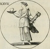 An illustration from Iconologie, ov, explication novvelle : de plvsievrs images, emblemes, et avtres figvres hyerogliphiques des vertus, des vices, des arts, des sciences, des causes naturelles, des humeurs differentes, & des passions humaines : oevvre necessaire a tovte sorte d'esprits, et particvlierement a cevx qvi aspirent ... (1636)