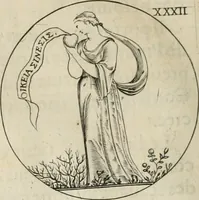 An illustration from Iconologie, ov, explication novvelle : de plvsievrs images, emblemes, et avtres figvres hyerogliphiques des vertus, des vices, des arts, des sciences, des causes naturelles, des humeurs differentes, & des passions humaines : oevvre necessaire a tovte sorte d'esprits, et particvlierement a cevx qvi aspirent ... (1636)