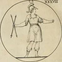 Picture 48 of 199 from Iconologie, ov, explication novvelle : de plvsievrs images, emblemes, et avtres figvres hyerogliphiques des vertus, des vices, des arts, des sciences, des causes naturelles, des humeurs differentes, & des passions humaines : oevvre necessaire a tovte sorte d'esprits, et particvlierement a cevx qvi aspirent ... (1636), leaf 89
