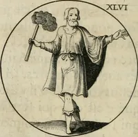 An illustration from Iconologie, ov, explication novvelle : de plvsievrs images, emblemes, et avtres figvres hyerogliphiques des vertus, des vices, des arts, des sciences, des causes naturelles, des humeurs differentes, & des passions humaines : oevvre necessaire a tovte sorte d'esprits, et particvlierement a cevx qvi aspirent ... (1636)