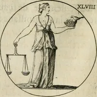 An illustration from Iconologie, ov, explication novvelle : de plvsievrs images, emblemes, et avtres figvres hyerogliphiques des vertus, des vices, des arts, des sciences, des causes naturelles, des humeurs differentes, & des passions humaines : oevvre necessaire a tovte sorte d'esprits, et particvlierement a cevx qvi aspirent ... (1636)